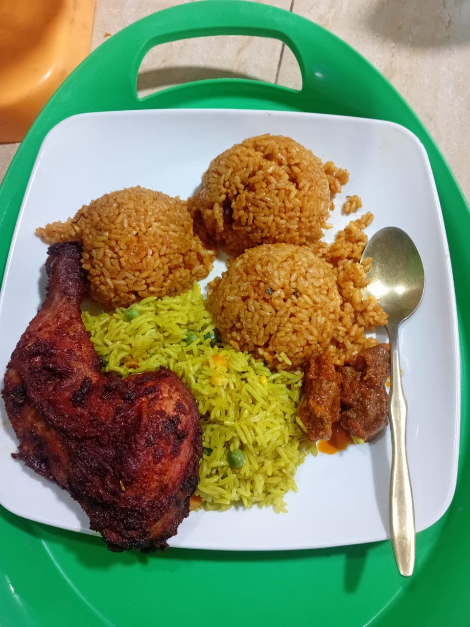 Delicious Fried Rice & Chicken